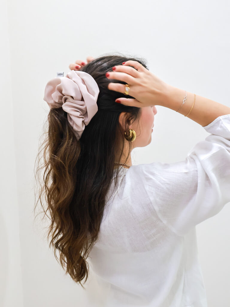 Pink Lulu Scrunchie