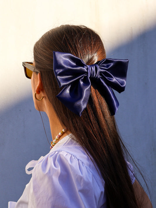 Navy Blue Girly Bow