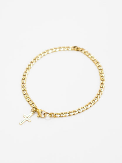 Grumet + Cross Chain Bracelet